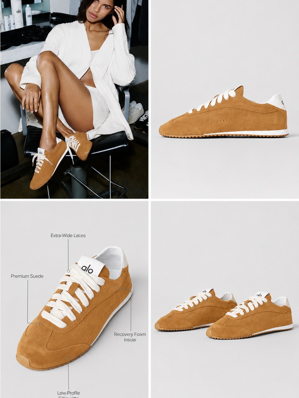 ALO Sunset Sneaker Tan